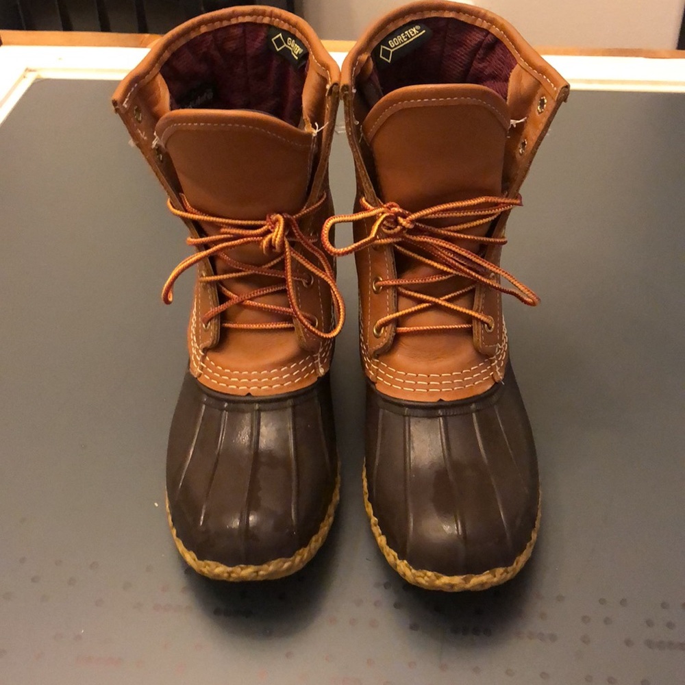 LL Bean Waterproof Leather Duck Boots - Picture 2 of 10
